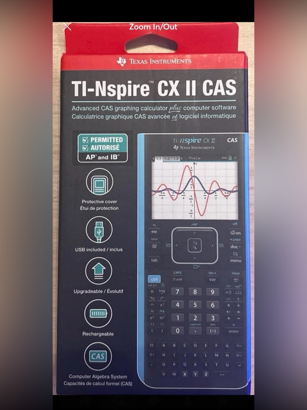 Texas Instruments Ti Nspire  CX II cas
Graphing Calculator With Cable New
